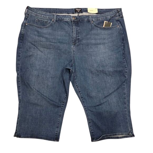 NYDJ Curves 360 Slim Straight Crop Side Slits Caliente | 28P NWT Athleisure - Picture 2 of 11